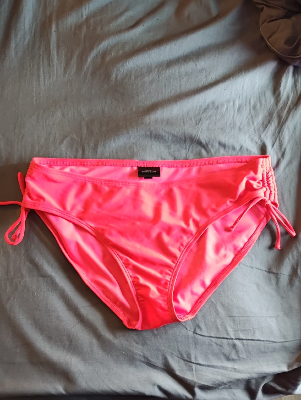 Bright Red Bikini Bottoms with Side Ties